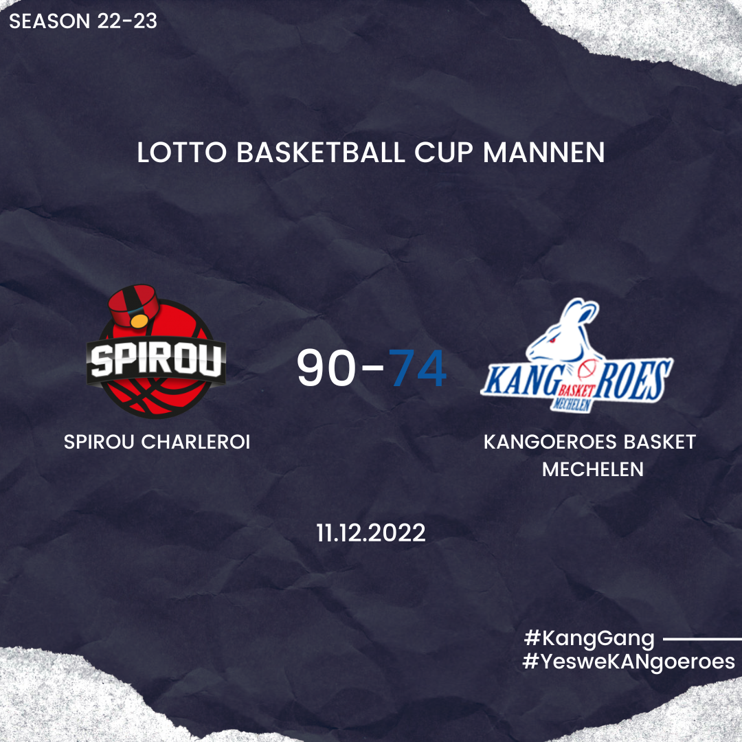 Spirou Charleroi – Kangoeroes Basket Mechelen: 90-74
